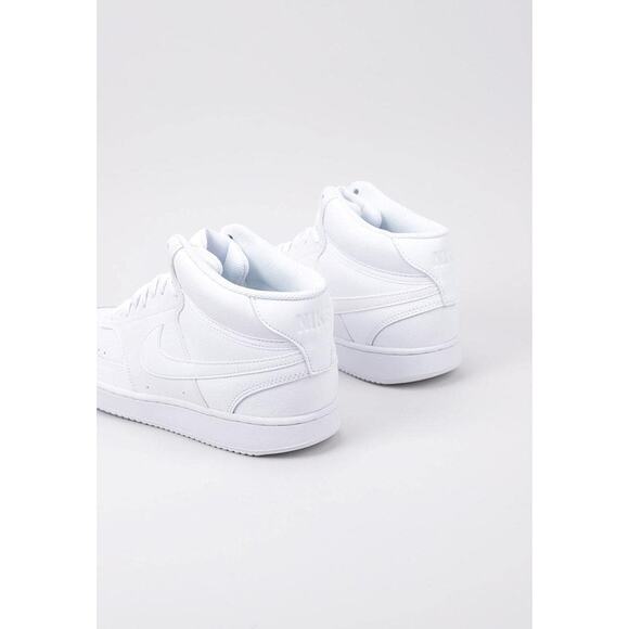 NWT Nike Men\'s Court Vision Mid Shoe, White/White-White, 9.5 Regular US main image 4